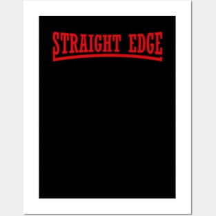 Straight Edge Posters and Art